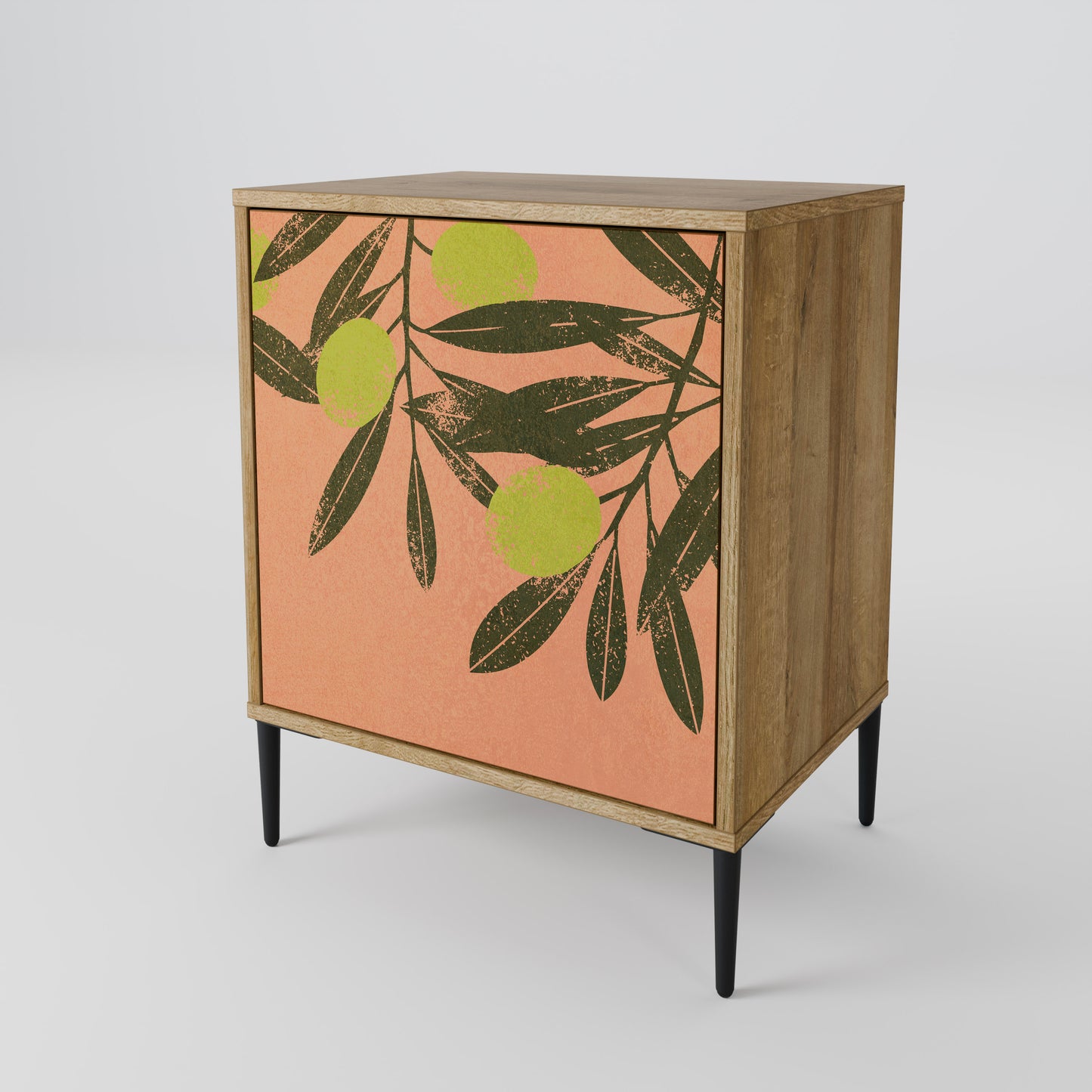 JUICY OLIVES 1-Door Sideboard in Oak Effect