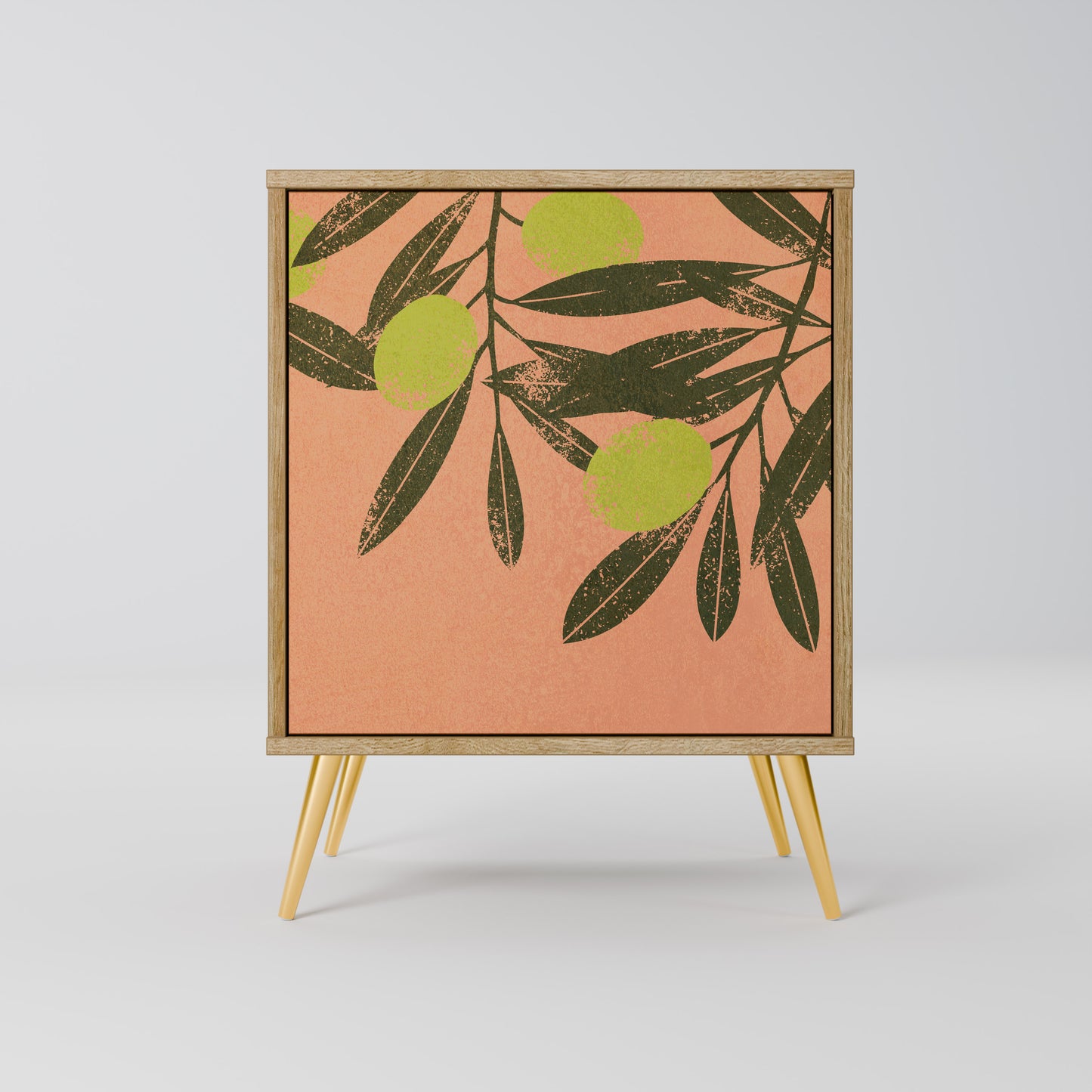 JUICY OLIVES 1-Door Sideboard in Oak Effect