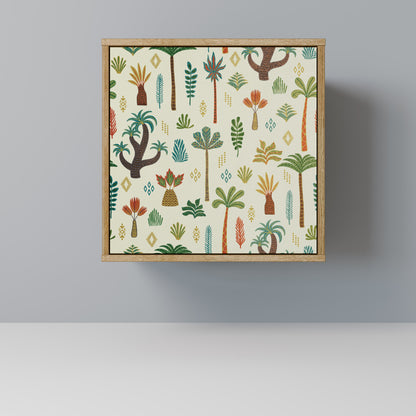 PALM SPRING 1-Door Sideboard in Oak Effect