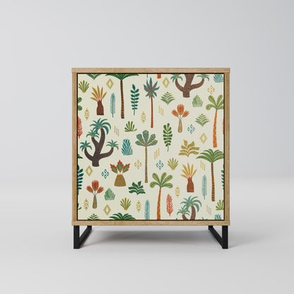 PALM SPRING 1-Door Sideboard in Oak Effect