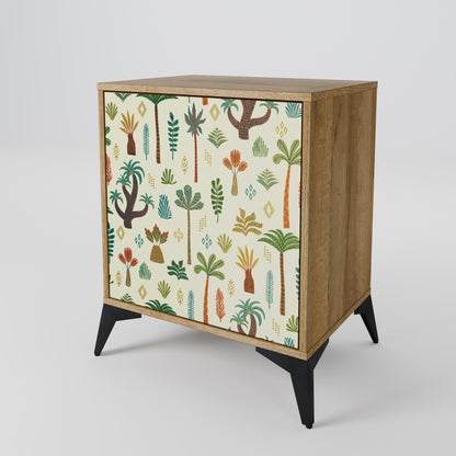 PALM SPRING 1-Door Sideboard in Oak Effect