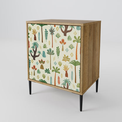 PALM SPRING 1-Door Sideboard in Oak Effect