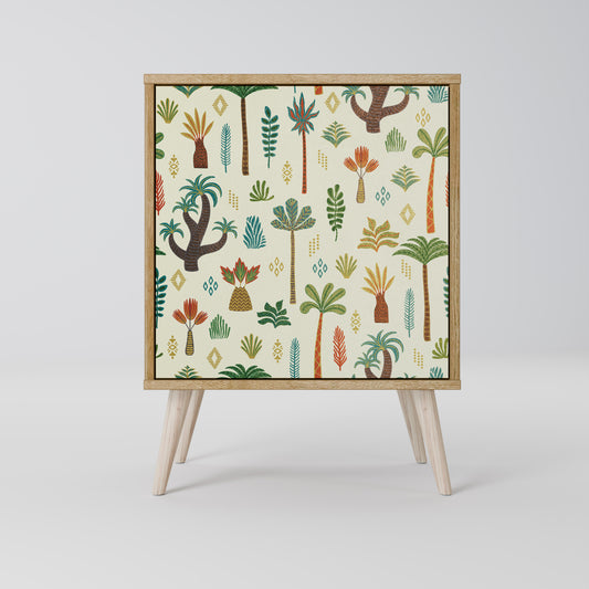 PALM SPRING 1-Door Sideboard in Oak Effect