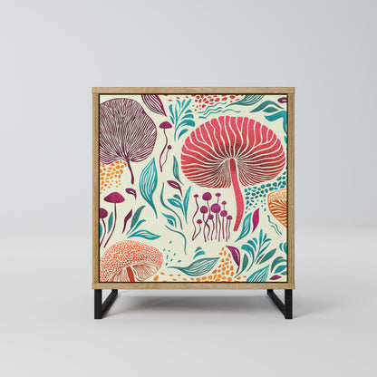 FUNGUS FANTASY 1-Door Sideboard in Oak Effect