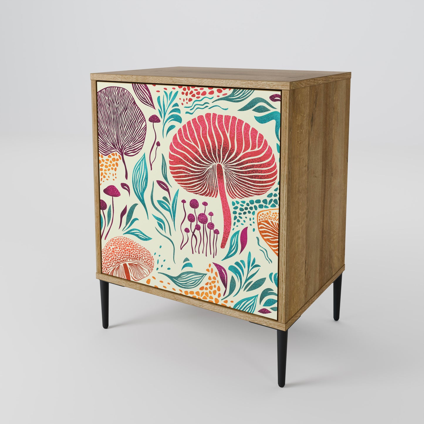 FUNGUS FANTASY 1-Door Sideboard in Oak Effect
