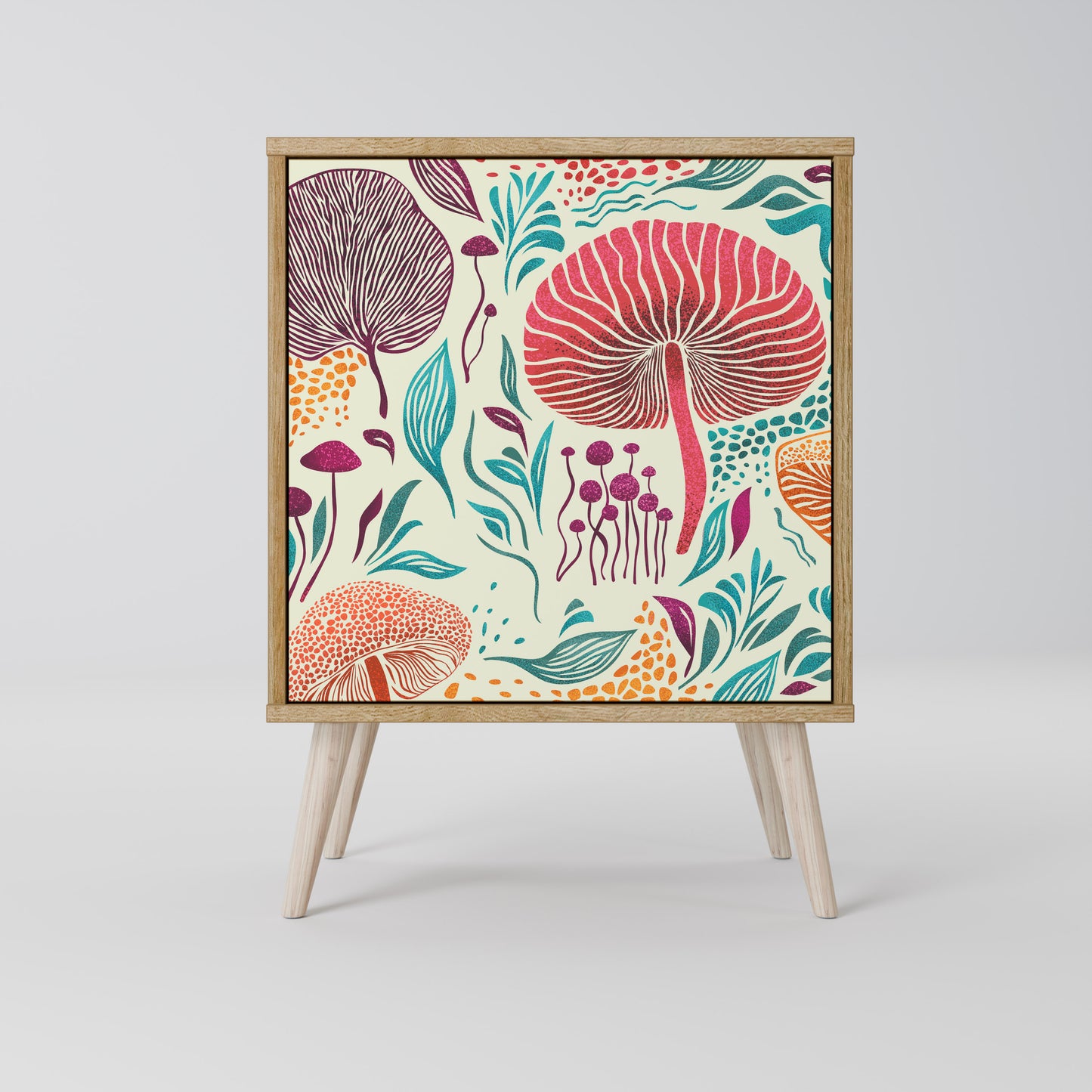 FUNGUS FANTASY 1-Door Sideboard in Oak Effect