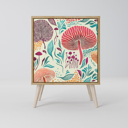 FUNGUS FANTASY 1-Door Sideboard in Oak Effect