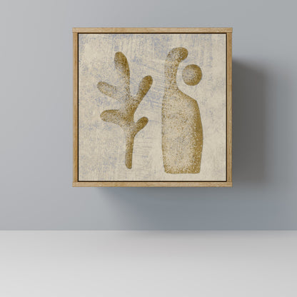 Credenza SAND SCULPTURES a 1 anta effetto rovere