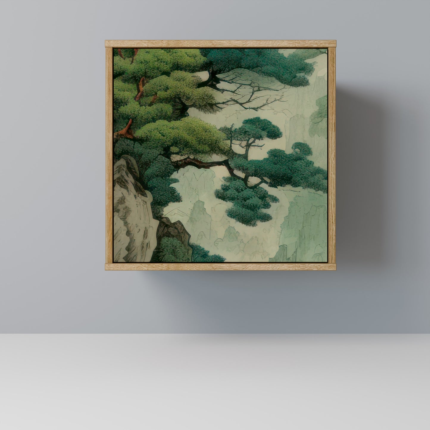 Credenza VERDURE ABYSS a 1 anta effetto rovere