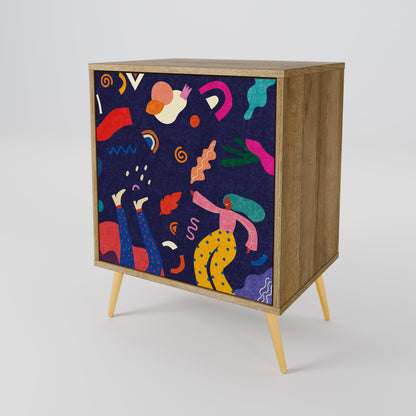FESTIVE PLEASURES 1-Door Sideboard in Oak Effect