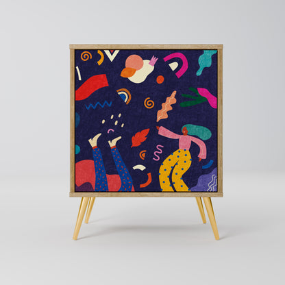 FESTIVE PLEASURES 1-Door Sideboard in Oak Effect