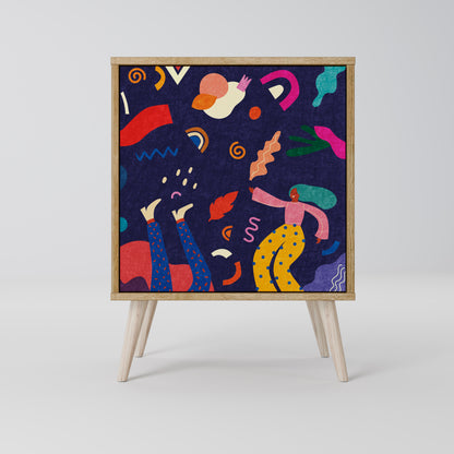 FESTIVE PLEASURES 1-Door Sideboard in Oak Effect