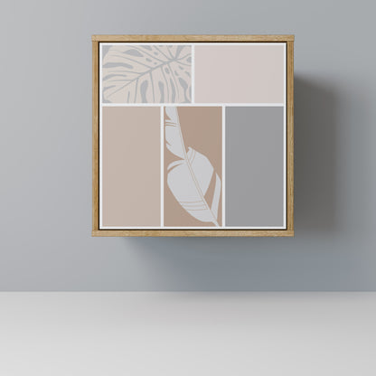 Credenza TROPICAL SHAPES a 1 anta effetto rovere