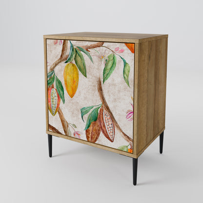Credenza COCOA FRUITS a 1 anta effetto rovere