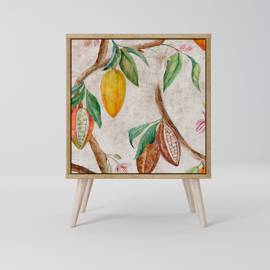 Credenza COCOA FRUITS a 1 anta effetto rovere