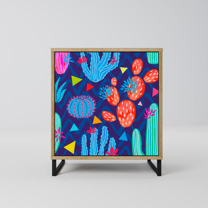 CACTUS VIBES 1-Door Sideboard in Oak Effect