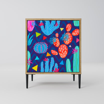 CACTUS VIBES 1-Door Sideboard in Oak Effect