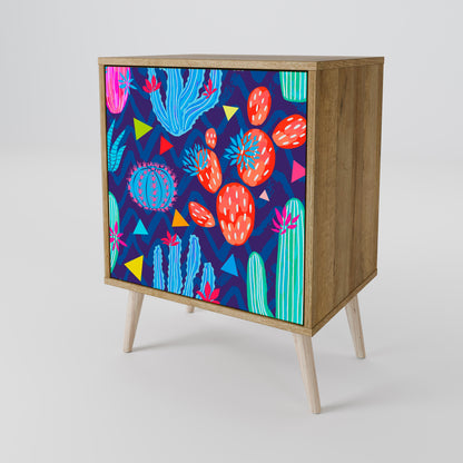 CACTUS VIBES 1-Door Sideboard in Oak Effect