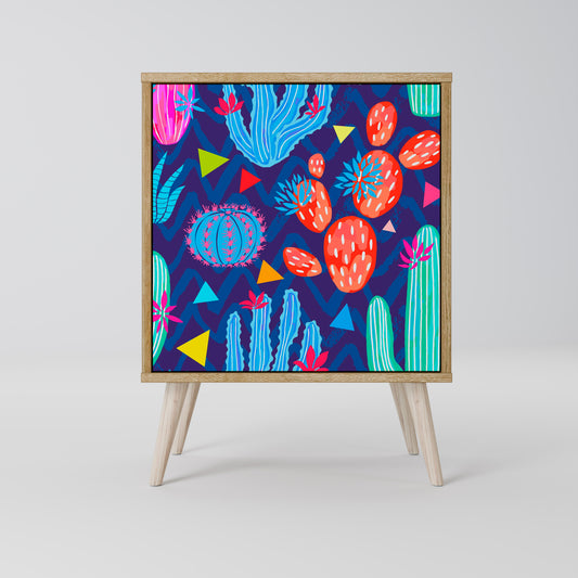 CACTUS VIBES 1-Door Sideboard in Oak Effect