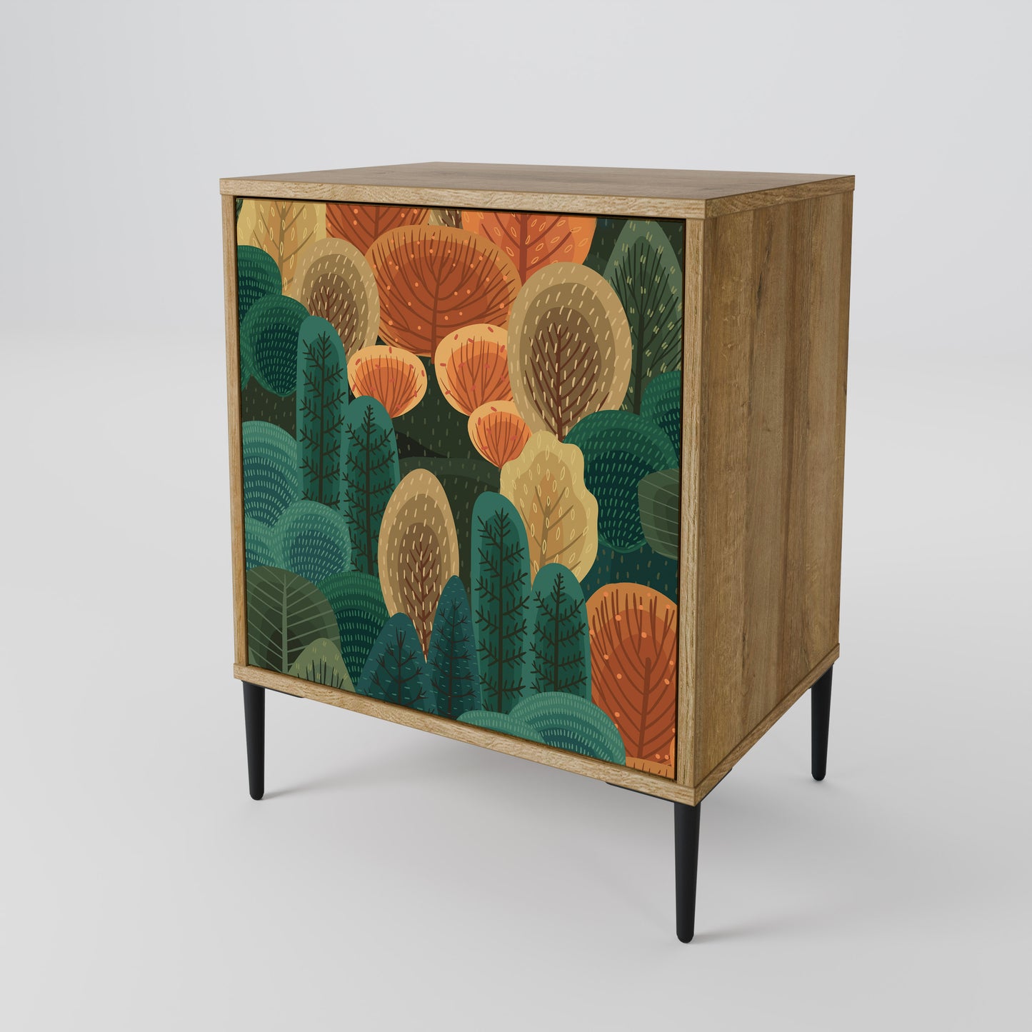 Credenza AUTUMN KALEIDOSCOPE a 1 anta effetto rovere