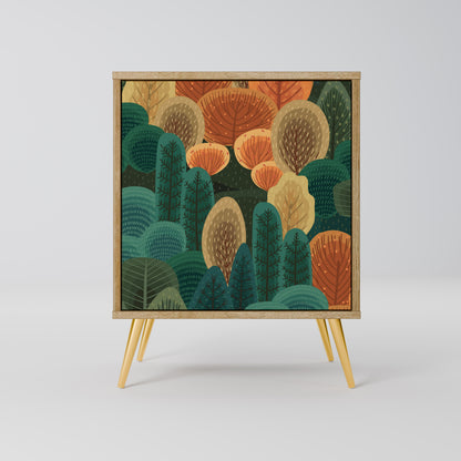 Credenza AUTUMN KALEIDOSCOPE a 1 anta effetto rovere