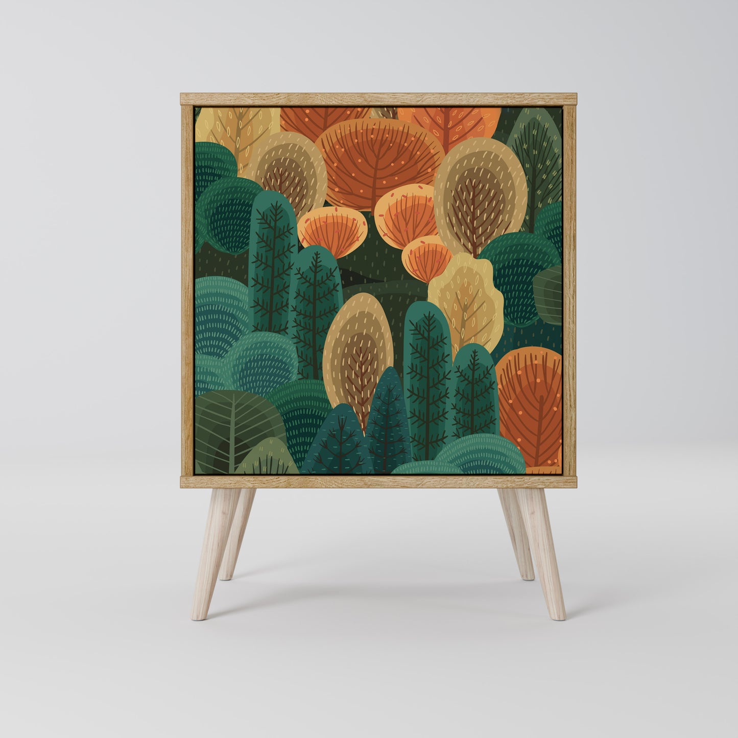 Credenza AUTUMN KALEIDOSCOPE a 1 anta effetto rovere