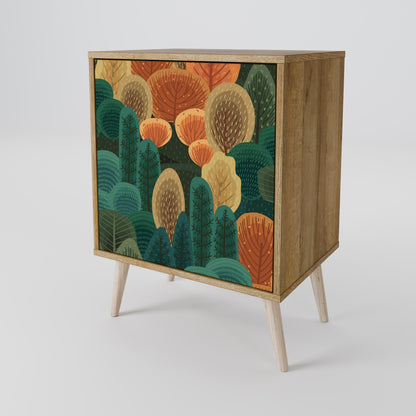 Credenza AUTUMN KALEIDOSCOPE a 1 anta effetto rovere