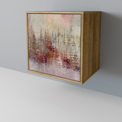 VEILED SUMMIT 1-Door Sideboard in Oak Effect