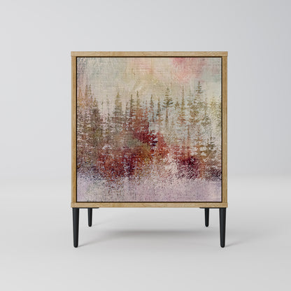 VEILED SUMMIT 1-Door Sideboard in Oak Effect