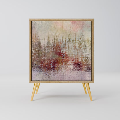 VEILED SUMMIT 1-Door Sideboard in Oak Effect