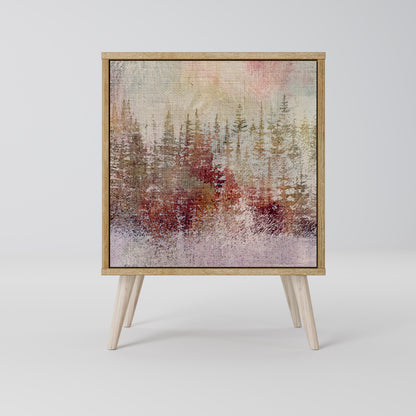 VEILED SUMMIT 1-Door Sideboard in Oak Effect