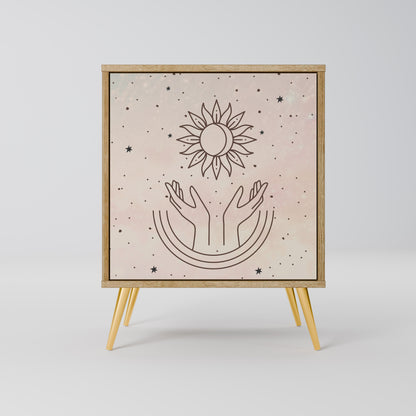 DELICATE BEAUTY Madia a 1 anta effetto rovere