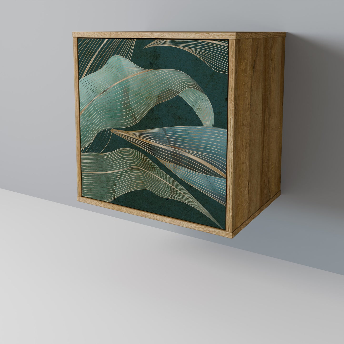 ROYAL GREEN 1-Door Sideboard in Oak Effect