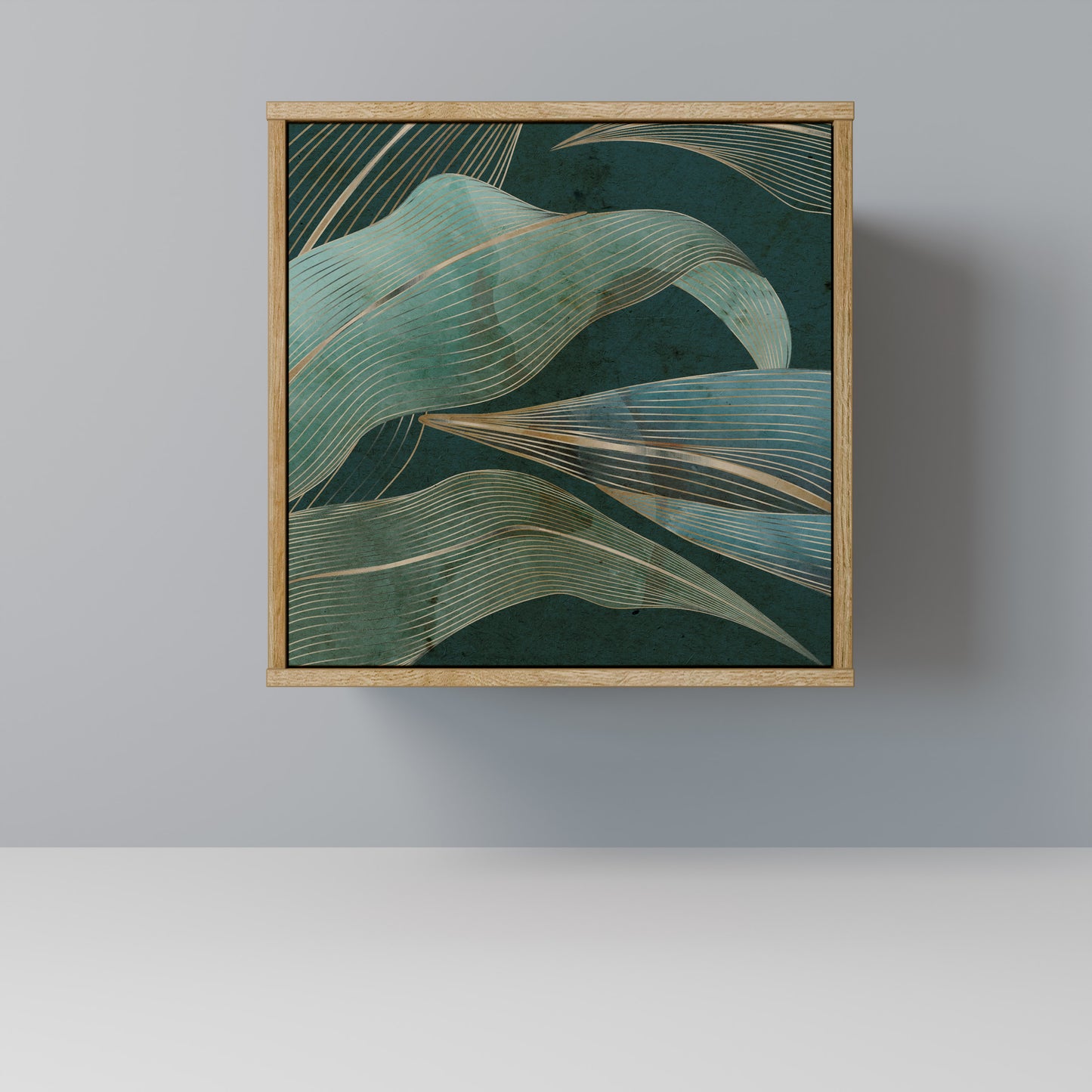 ROYAL GREEN 1-Door Sideboard in Oak Effect