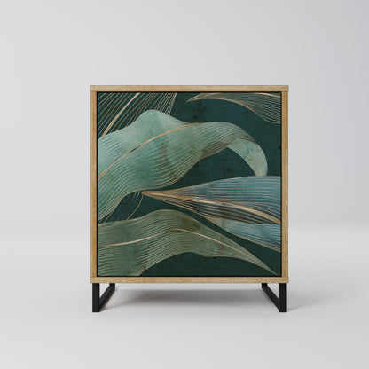 ROYAL GREEN 1-Door Sideboard in Oak Effect