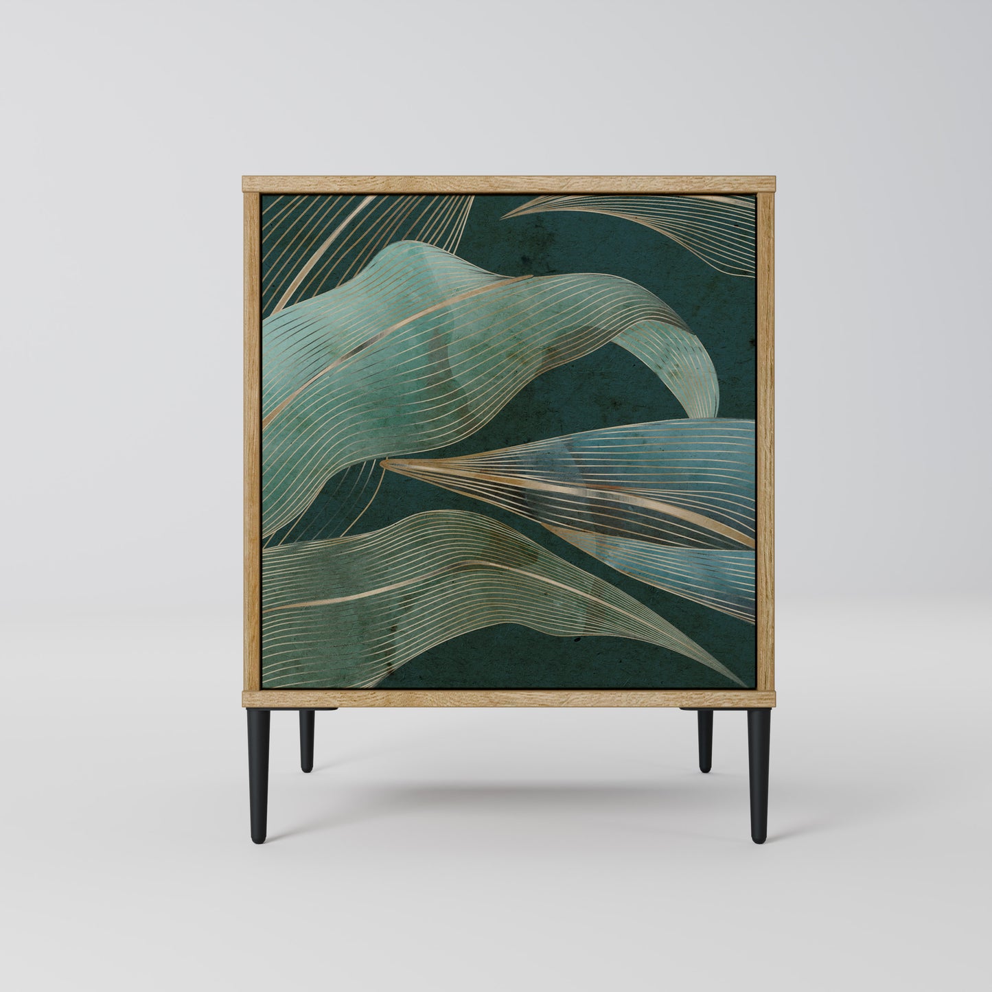 ROYAL GREEN 1-Door Sideboard in Oak Effect