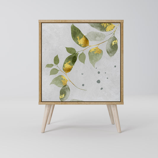 ELEGANT BOTANICS 1-Door Sideboard in Oak Effect