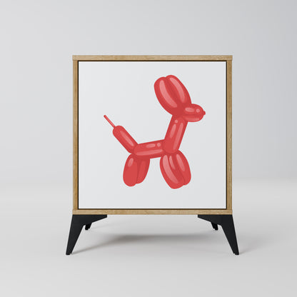 Credenza a 1 anta CHILDHOOD MEMORY effetto rovere