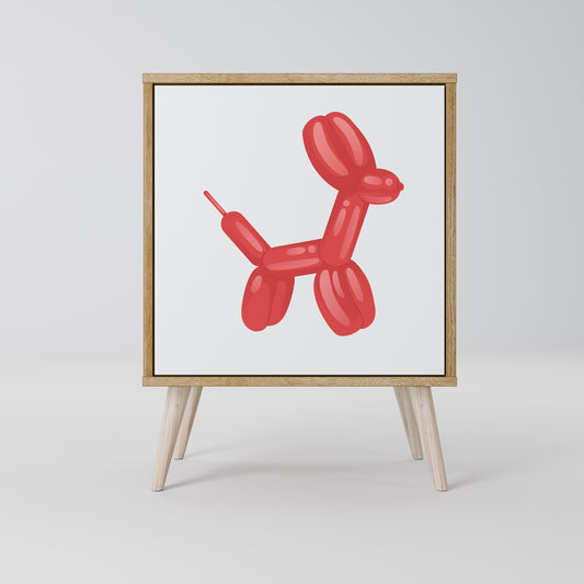 Credenza a 1 anta CHILDHOOD MEMORY effetto rovere