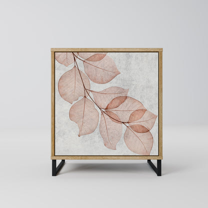 AUTUMN FRAGILITY Madia a 1 anta effetto rovere