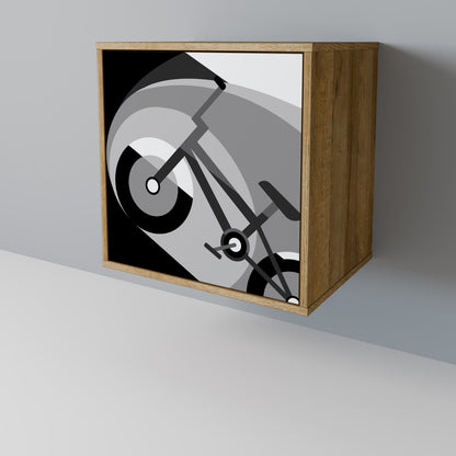 BIKE ENERGY 1-Door Sideboard in Oak Effect