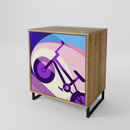 BIKE DREAMS 1-Door Sideboard in Oak Effect