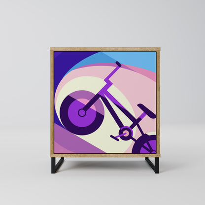 BIKE DREAMS 1-Door Sideboard in Oak Effect