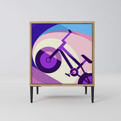 BIKE DREAMS 1-Door Sideboard in Oak Effect