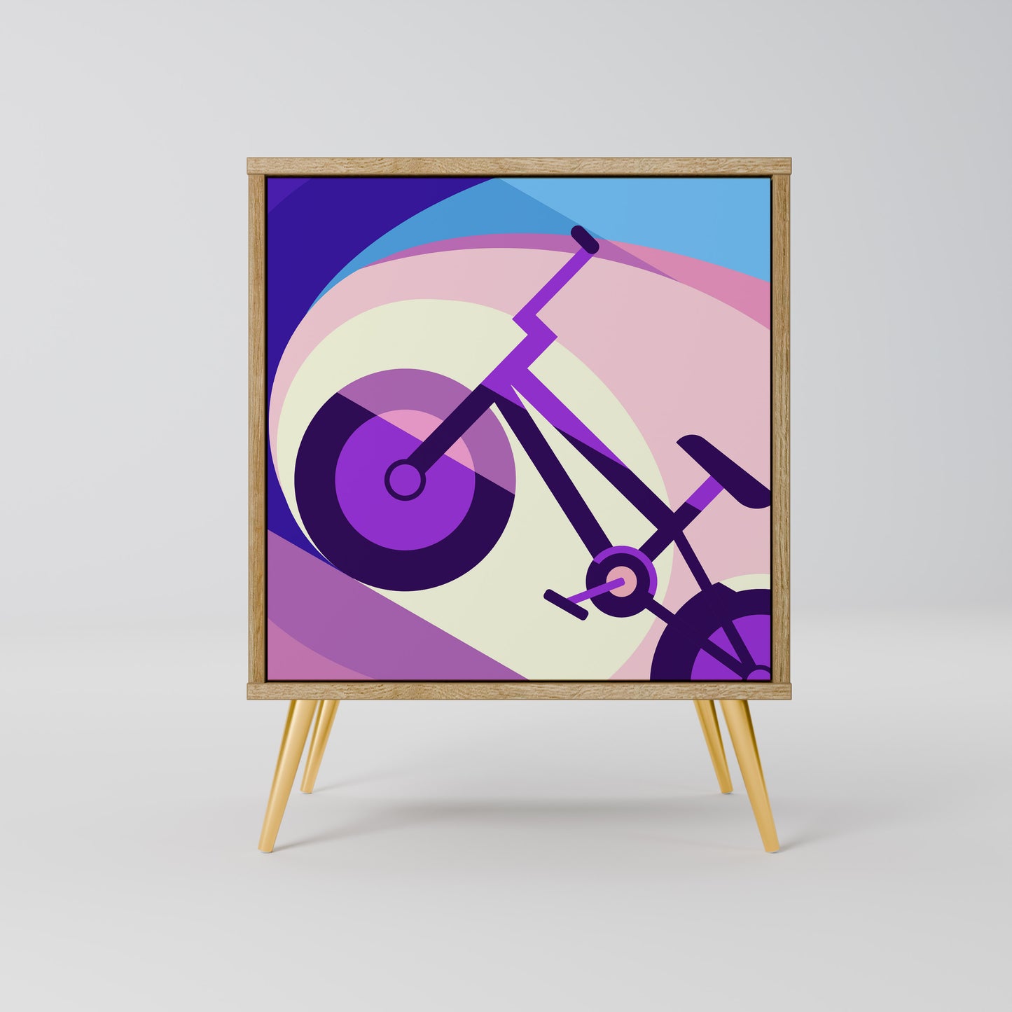 BIKE DREAMS 1-Door Sideboard in Oak Effect