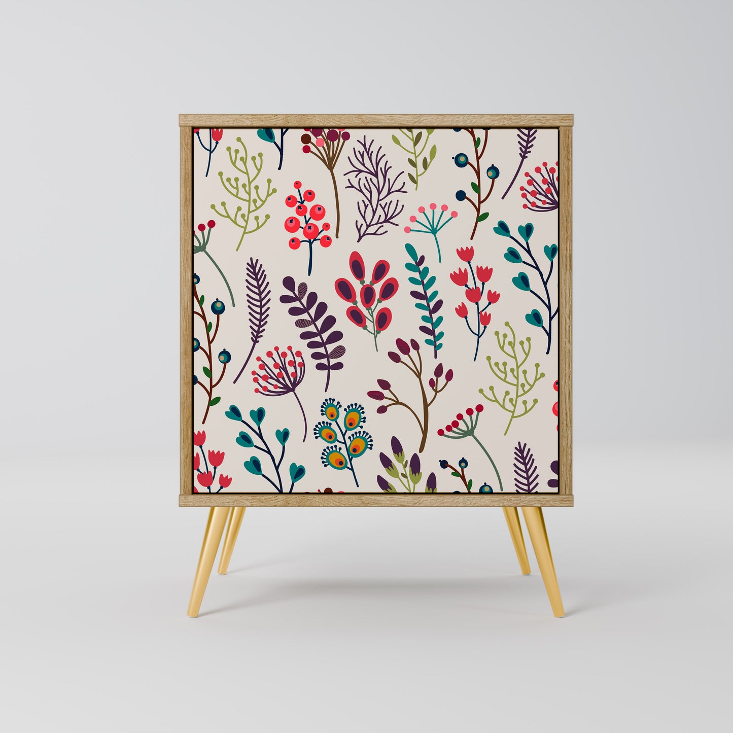 AUTUMN SUNDRIES 1-Door Sideboard in Oak Effect