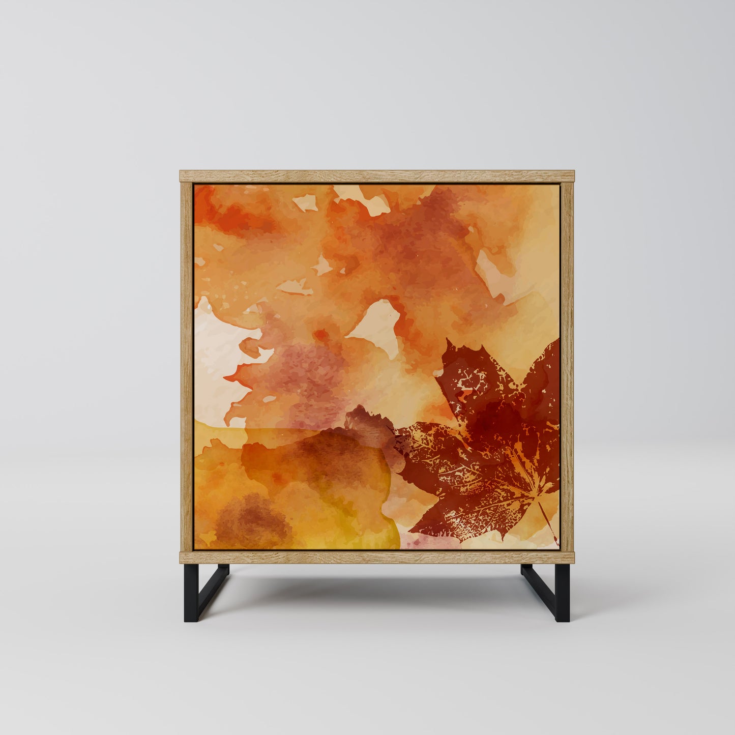 Credenza TRACES OF AUTUMN a 1 anta effetto rovere