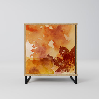 Credenza TRACES OF AUTUMN a 1 anta effetto rovere
