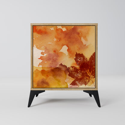 Credenza TRACES OF AUTUMN a 1 anta effetto rovere