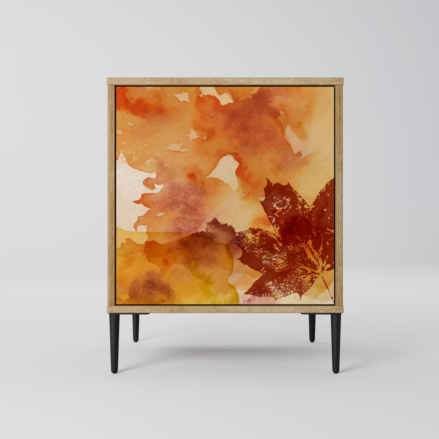 Credenza TRACES OF AUTUMN a 1 anta effetto rovere